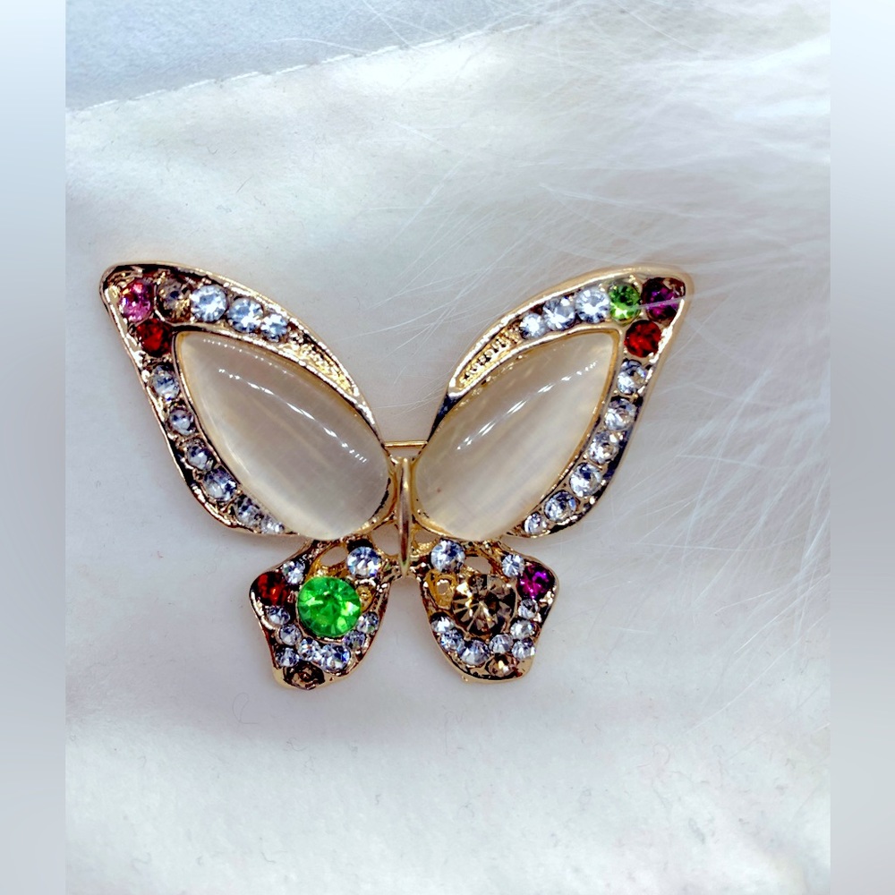 Butterfly Opal Brooch